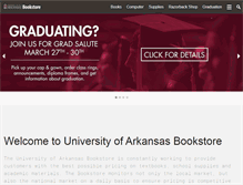 Tablet Screenshot of bookstore.uark.edu