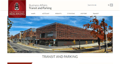 Desktop Screenshot of parking.uark.edu