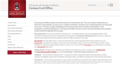 Desktop Screenshot of campuscardoffice.uark.edu