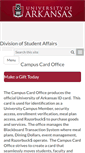 Mobile Screenshot of campuscardoffice.uark.edu