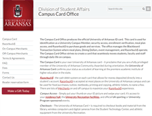 Tablet Screenshot of campuscardoffice.uark.edu