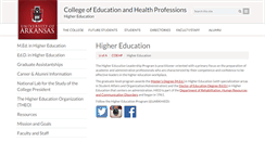 Desktop Screenshot of hied.uark.edu