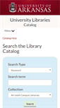 Mobile Screenshot of library.uark.edu