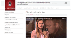 Desktop Screenshot of edle.uark.edu