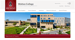 Desktop Screenshot of finance.uark.edu