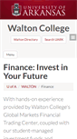 Mobile Screenshot of finance.uark.edu