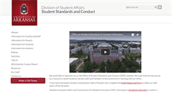 Desktop Screenshot of ethics.uark.edu