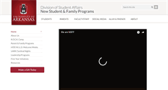 Desktop Screenshot of nsfp.uark.edu