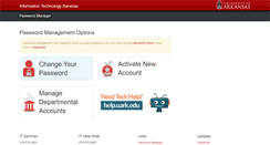 Desktop Screenshot of newuser.uark.edu