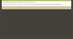 Desktop Screenshot of blackboard.uark.edu