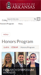 Mobile Screenshot of hono.uark.edu