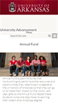 Mobile Screenshot of annualfund.uark.edu