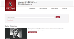 Desktop Screenshot of digitalcollections.uark.edu