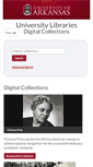 Mobile Screenshot of digitalcollections.uark.edu