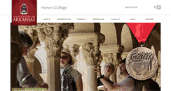 Desktop Screenshot of honorscollege.uark.edu
