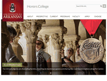 Tablet Screenshot of honorscollege.uark.edu