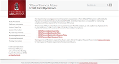 Desktop Screenshot of cardops.uark.edu