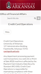 Mobile Screenshot of cardops.uark.edu