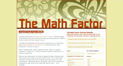 Desktop Screenshot of mathfactor.uark.edu