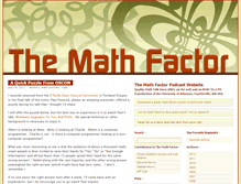 Tablet Screenshot of mathfactor.uark.edu