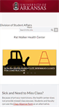 Mobile Screenshot of health.uark.edu