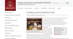Desktop Screenshot of cied.uark.edu