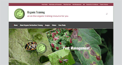 Desktop Screenshot of organictraining.uark.edu