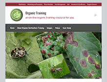 Tablet Screenshot of organictraining.uark.edu