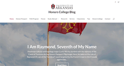 Desktop Screenshot of honorsblog.uark.edu