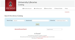 Desktop Screenshot of m.library.uark.edu