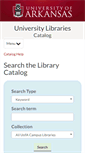 Mobile Screenshot of m.library.uark.edu