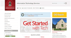 Desktop Screenshot of its.uark.edu