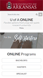 Mobile Screenshot of online.uark.edu