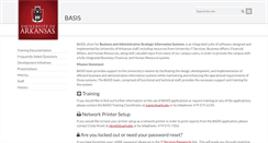 Desktop Screenshot of basis.uark.edu