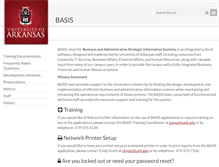 Tablet Screenshot of basis.uark.edu