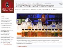 Tablet Screenshot of carver.uark.edu