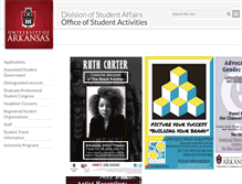 Tablet Screenshot of osa.uark.edu