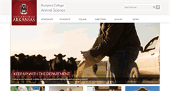 Desktop Screenshot of animalscience.uark.edu