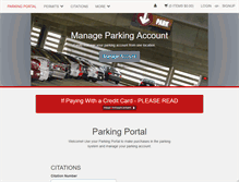 Tablet Screenshot of myparkingaccount.uark.edu