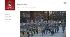 Desktop Screenshot of afrotc.uark.edu