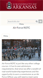 Mobile Screenshot of afrotc.uark.edu