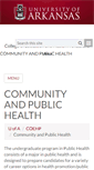 Mobile Screenshot of chlp.uark.edu