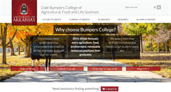 Desktop Screenshot of bumperscollege.uark.edu