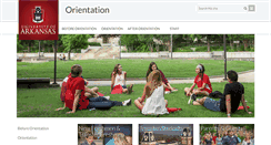 Desktop Screenshot of orientation.uark.edu