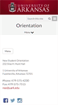 Mobile Screenshot of orientation.uark.edu