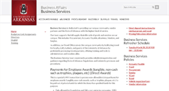Desktop Screenshot of businessservices.uark.edu