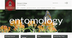 Desktop Screenshot of entomology.uark.edu