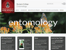 Tablet Screenshot of entomology.uark.edu