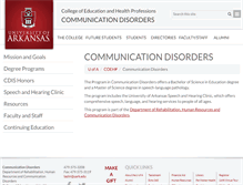 Tablet Screenshot of cdis.uark.edu