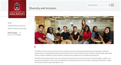 Desktop Screenshot of diversity.uark.edu